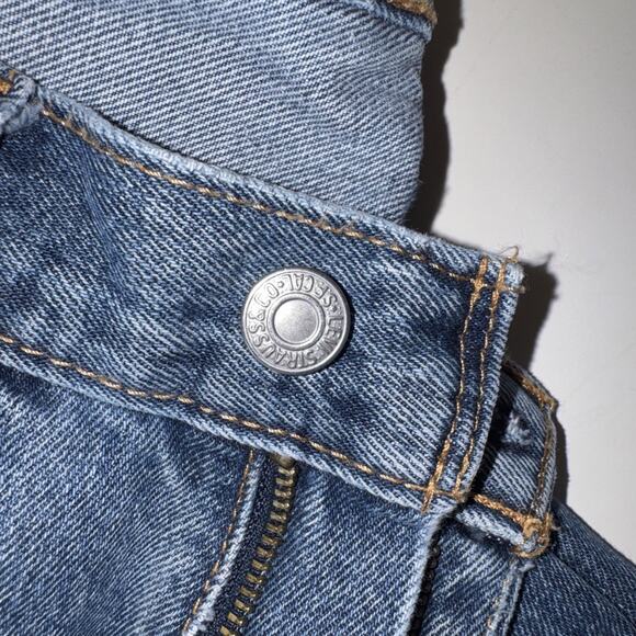 Levi Strauss & Co 505 Mens 36x30 Straight Blue Jeans - Picture 2 of 5